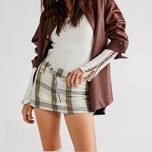 Free People Plaid Skort
